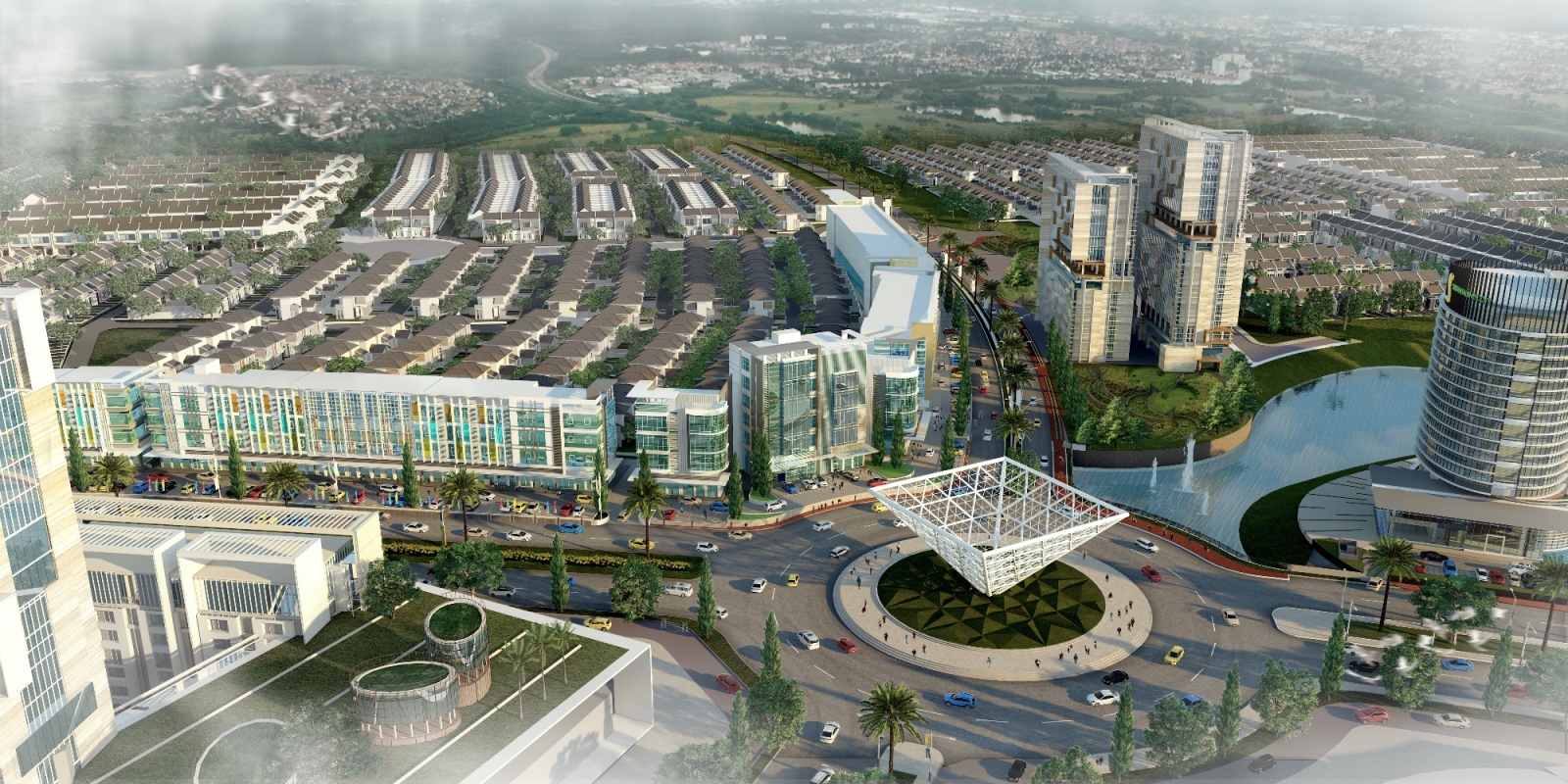 Kawasan Summarecon Bekasi - Bird eye view kawasan premium