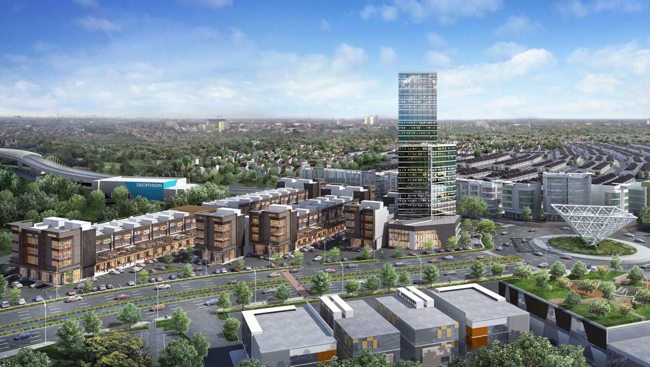 Kawasan Summarecon Bekasi - Bird eye view kawasan premium